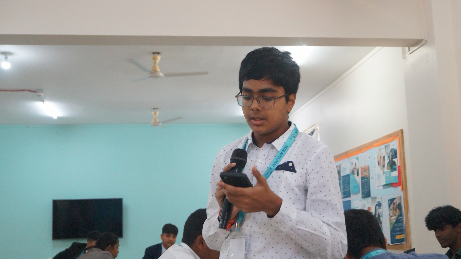 Delegate speaking during committee session